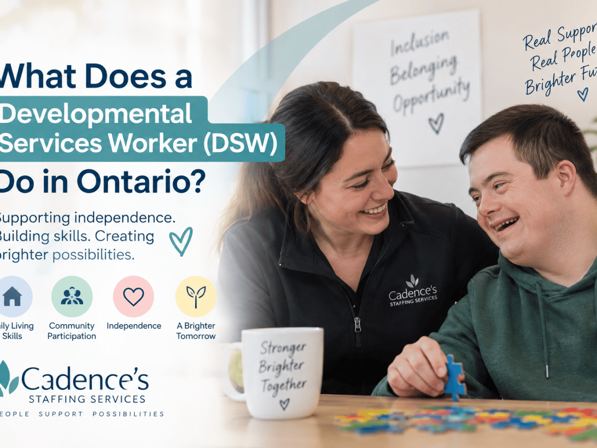 What Does a Developmental Services Worker (DSW) Do in Ontario?